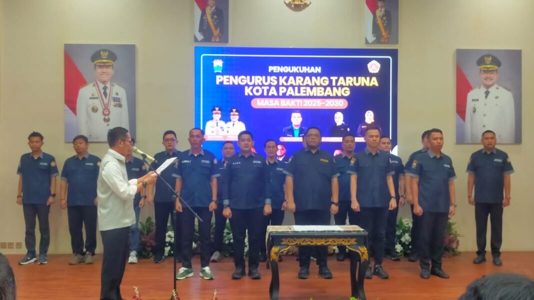 Usai Dikukuhkan Walikota, Ahmad Catur Nugraha Resmi Pimpin Karang taruna Kota Palembang 2025-2030 Usai Dikukuhkan Walikota, Ahmad Catur Nugraha Resmi Pimpin Karang taruna Kota Palembang 2025-2030