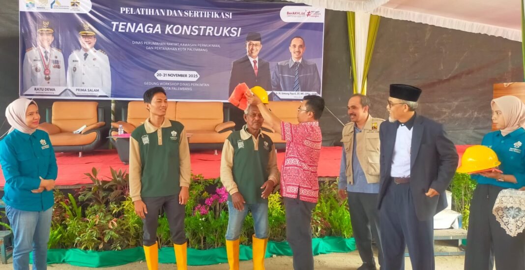 Dinas Perkimtan Kota Palembang Gelar Pelatihan dan Sertifikasi Tenaga Kontruksinya Dinas Perkimtan Kota Palembang Gelar Pelatihan dan Sertifikasi Tenaga Kontruksinya