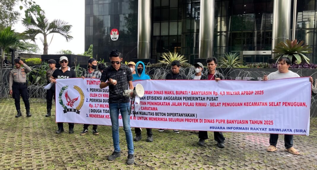 Usut Tuntas Dugaan KKN Proyek Pada Dinas PUPR Kabupaten Banyuasin Tahun 2025, Pinta SIRA ke KPK RI Usut Tuntas Dugaan KKN Proyek Pada Dinas PUPR Kabupaten Banyuasin Tahun 2025, Pinta SIRA ke KPK RI