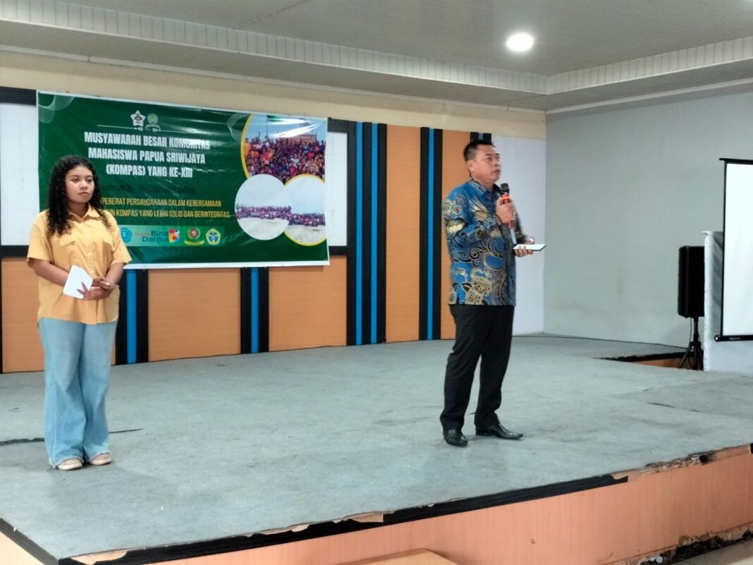 Mubes Komunitas Mahasiswa Papua Sriwijaya Sumsel Digelar dan Dibuka Kadispora Sumsel Ini Harapannya Mubes Komunitas Mahasiswa Papua Sriwijaya Sumsel Digelar dan Dibuka Kadispora Sumsel Ini Harapannya