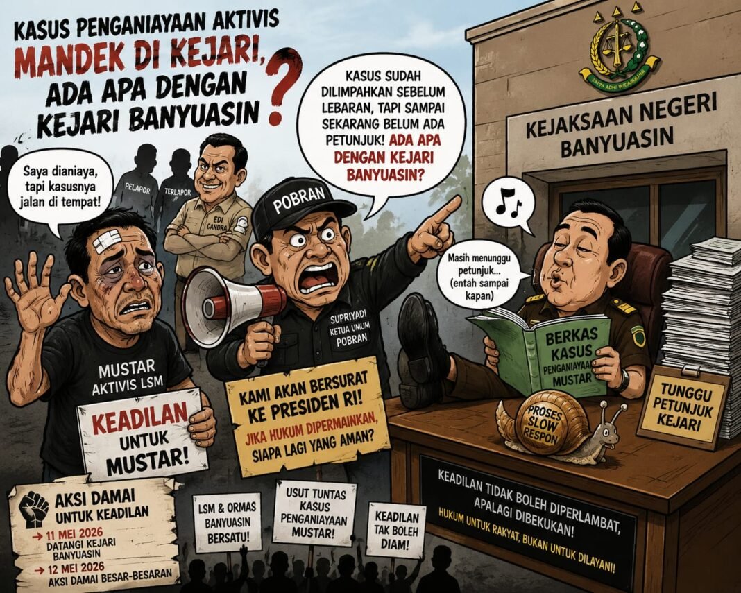 LSM dan Ormas Banyuasin Bersatu, Desak Kejari Tuntaskan Kasus Penganiayaan LSM dan Ormas Banyuasin Bersatu, Desak Kejari Tuntaskan Kasus Penganiayaan