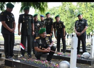 Kenang Jasa Para Pahlawan, Ziarah Rombongan Warnai HUT ke-45 Korem 044/Gapo