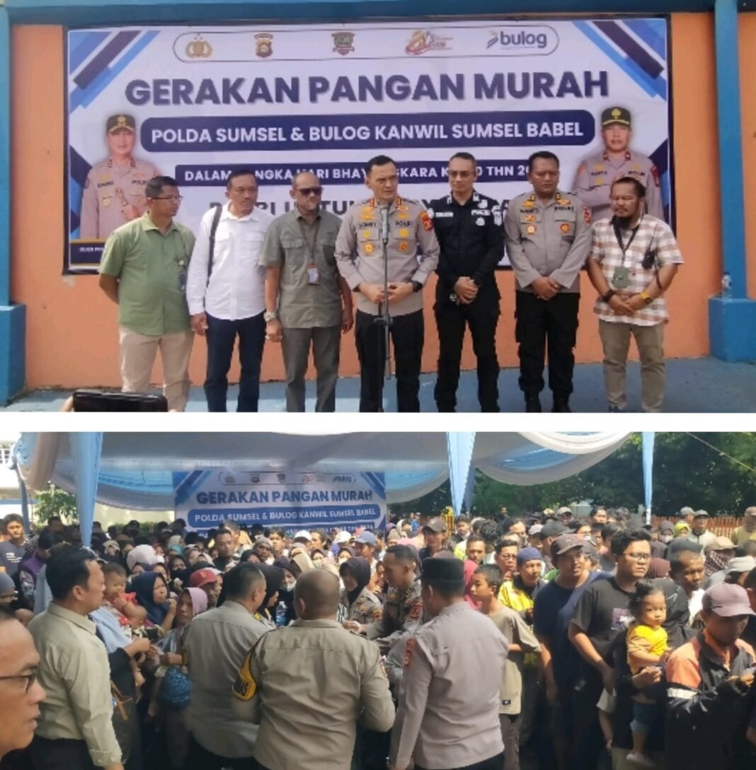 Sinergi Polda Sumsel dan Bulog Hadirkan Bantuan Pangan bagi Ratusan Warga di Hari Bhayangkara ke-80 Sinergi Polda Sumsel dan Bulog Hadirkan Bantuan Pangan bagi Ratusan Warga di Hari Bhayangkara ke-80