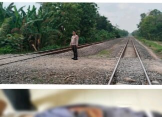 Polres OKU Timur Evakuasi Korban Kecelakaan Kereta Api, Penanganan Dilakukan Sesuai Prosedur
