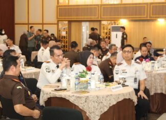 Kepala Rutan Kelas I Palembang Ikuti Penandatanganan PKS Persidangan Elektronik Ditjenpas Sumsel bersama Kejaksaan Tinggi Sumsel dan Pengadilan Tinggi Palembang
