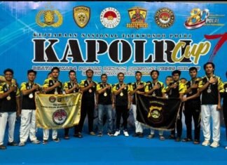 Wujud SDM Polri Presisi yang Unggul, Polda Sumsel Borong 13 Medali pada Kejurnas Taekwondo Kapolri Cup 7 Tahun 2026