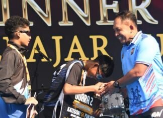 Ribuan Pelari Meriahkan Sumsel Bhayangkara Run 2026, Danrem 044/Gapo Hadir Beri Dukungan