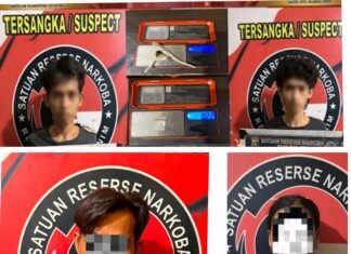 Satresnarkoba Polres Muara Enim Ungkap Tiga Kasus Narkotika dalam Sehari, Empat Tersangka Diamankan