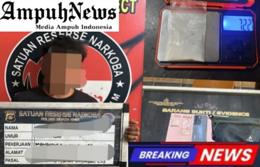 Simpan Sabu 7,22 Gram di Rumah, Pemuda 25 Tahun di Muara Enim Diamankan Satresnarkoba Polres Muara Enim Simpan Sabu 7,22 Gram di Rumah, Pemuda 25 Tahun di Muara Enim Diamankan Satresnarkoba Polres Muara Enim