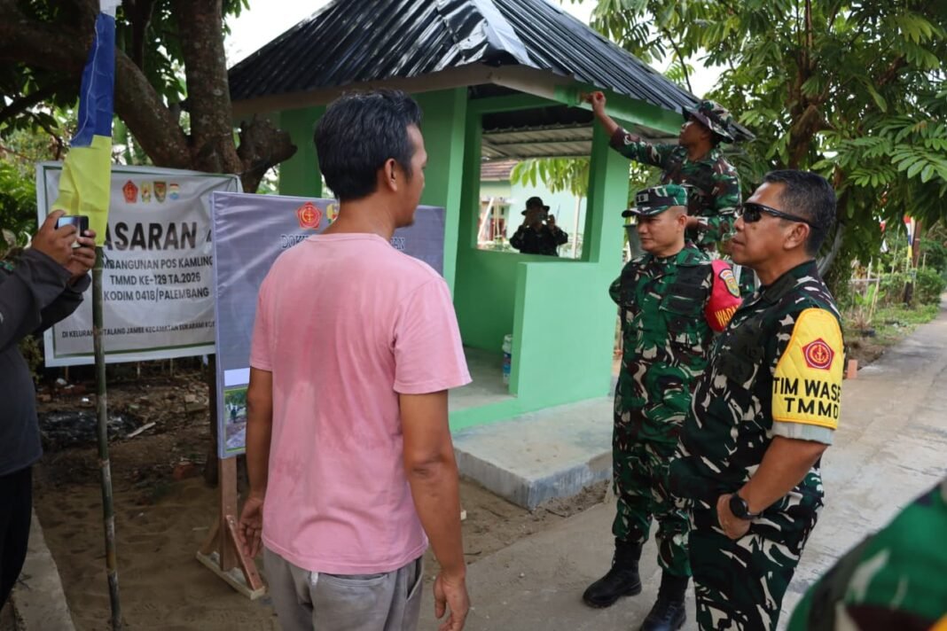 Katim Wasev TMMD Ke-129 Tinjau Hasil Pembangunan Sumur Bor di Lokasi TMMD Kodim 0418/Palembang Katim Wasev TMMD Ke-129 Tinjau Hasil Pembangunan Sumur Bor di Lokasi TMMD Kodim 0418/Palembang