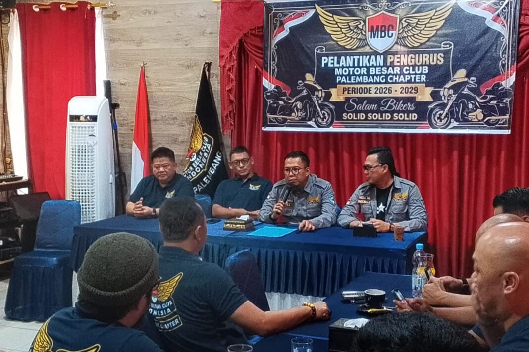 Aksi Sosial, dan Disiplin Berkendara, Tri Martono.Pimpinan Baru MBC Palembang Chapter.periode 2026–2029 Aksi Sosial, dan Disiplin Berkendara, Tri Martono.Pimpinan Baru MBC Palembang Chapter.periode 2026–2029