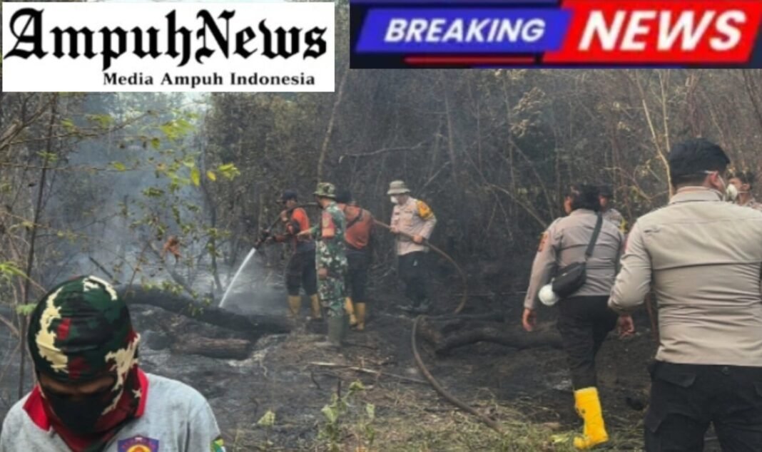 Mencekam Kobaran Api Ancam Desa Sigam, Tim Gabungan Berpacu dengan Waktu Padamkan Karhutla Sebelum Meluas Mencekam Kobaran Api Ancam Desa Sigam, Tim Gabungan Berpacu dengan Waktu Padamkan Karhutla Sebelum Meluas