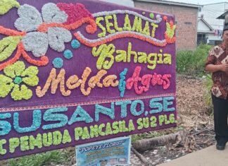 Keluarga Besar PAC Pemuda Pancasila SU II Palembang Ucapkan Selamat atas Pernikahan Melda Eliyani dan Agustiawan