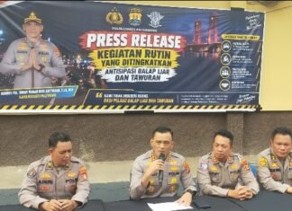 Antisipasi Balap Liar, Polrestabes Palembang Dalam Sepekan, Amankan 102 Kendaraan R2
