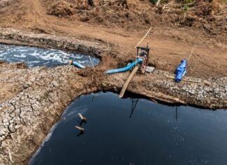Dukung Pencegahan Karhutla, PT.RHM Lakukan Pembasahan Lahan Gambut dimusim Kering
