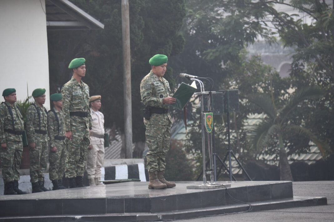 Upacara bulanan Korem 044/Gapo, Momentum Perkuat Dedikasi dan Soliditas Prajurit Upacara bulanan Korem 044/Gapo, Momentum Perkuat Dedikasi dan Soliditas Prajurit