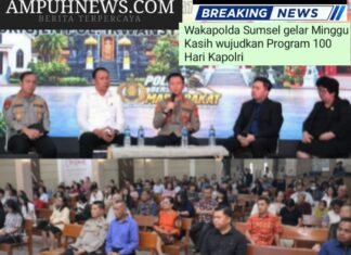 Wakapolda Sumsel gelar Minggu Kasih wujudkan Program 100 Hari Kapolri