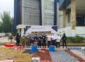 Fantastis! Barang Ilegal Senilai Rp40,33 Miliar Dimusnahkan Bea Cukai Sumbagtim