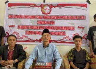 2 Tahun Prabowo-Gibran, Ormas Peduli NKRI Sumsel: Kami Dukung Penuh!