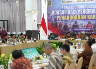 Perkuat Koordinasi Penanganan Karhutla, Kapolda Sumsel Hadiri Rakornas di Palembang